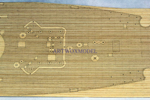 Artwox model wooden deck for trumpeter 03706 American "Iowa" battleship BB-61 wooden deck AW3007