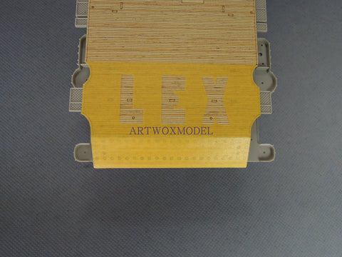Artwox model wooden deck for Trumpeter 05608 US CV-2 Lexington Aircraft Carrier 1942 Wood Deck AW10119