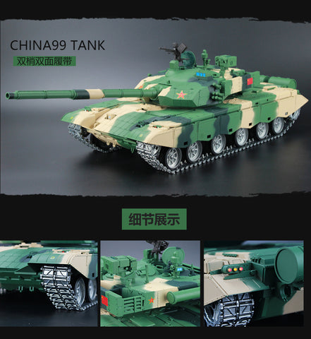 HengLong 1/16 China 99A main battle tank 3899A-1 remote control metal model 2.4 G parade wolf toy