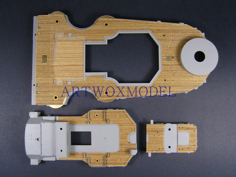 Artwox model wooden deck for trumpeter 03702 Bismarck battleship wooden deck AW30003A