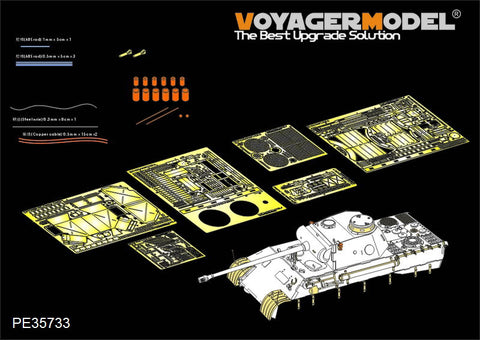 Voyager model metal etching sheet PE 35733 german panther d tank basic retrofit ( with red star 3678 ) during world war ii