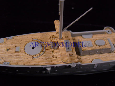 Artwox model wooden deck for Bronco nb5019 Qing Beiyang navy cruiser Jingyuan wooden deck aw 10037