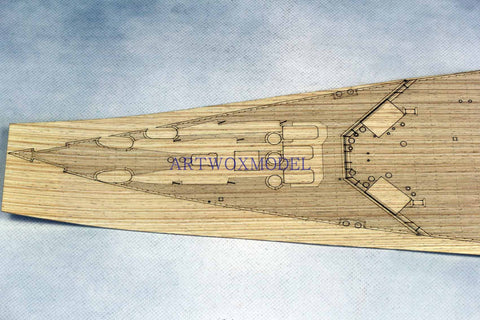 Artwox model wooden deck for trumpeter 03709 Royal Navy battleship USS Rodney wooden deck AW30008