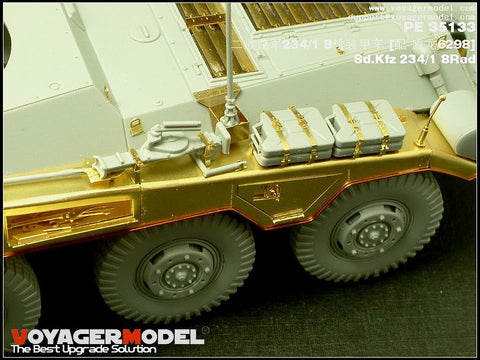 Voyager PE35133 Sd.Kfz .234 / 1 8 rounds long-range armoured reconnaissance vehicle upgrade metal etching