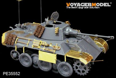 Voyager model metal etching sheet PE 35552 vk16.02 " panther" plans to upgrade metal etching for light combat vehicles