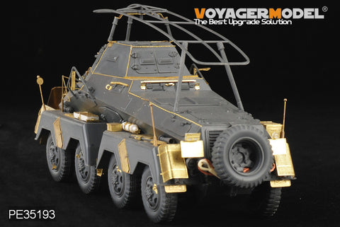 Voyager model metal etching sheet PE 35193 SD. kfz.232 8 - wheeled armored reconnaissance vehicle pre-upgrade metal etching kit