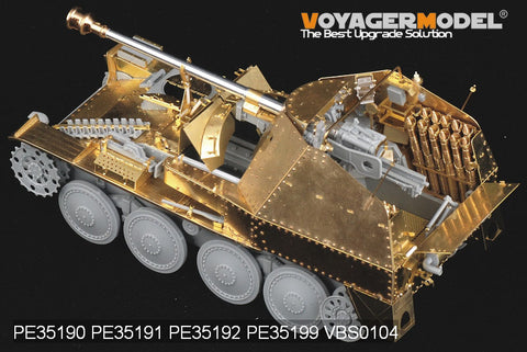 Voyager model metal etching sheet PE35191 mink IIIM self propelled anti tank gun etched armor plate for initial battle room armor