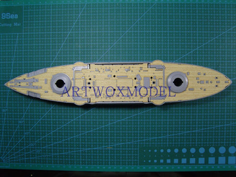 Artwox model wooden deck for Kyohko Hasegawa 40021 Japanese three hat battleship wooden deck AW10019