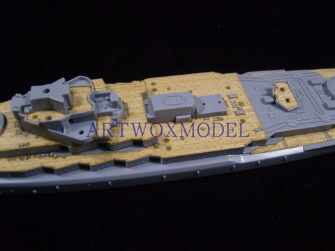 Artwox model wooden deck for Qingdao Society 041604 Japanese Battleship Araki Deck AW2001 1