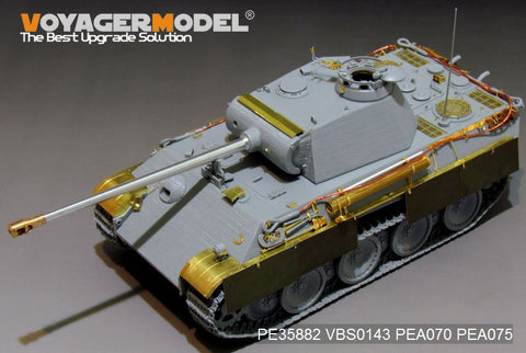 Voyager model metal etching sheet PE35882 Early basic reconstruction of the German Black Panther G tank in World War II(with Veyron)