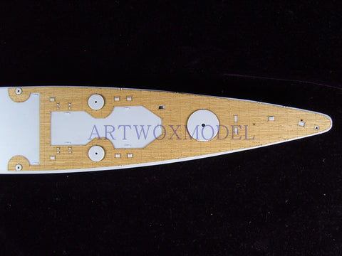 ARTWOX Heller 81080 Gnaisenau Battleship Wood Deck AW50014