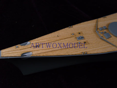 Artwox model wooden deck for Tamiya 78013 German battleship Bismarck wooden deck AW10056