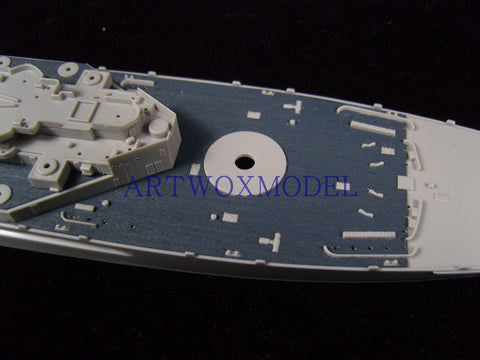 Artwox model wooden deck for Trumpeter 05760 U.S. Navy South Dakota BB-57 blue wood deck AW20030