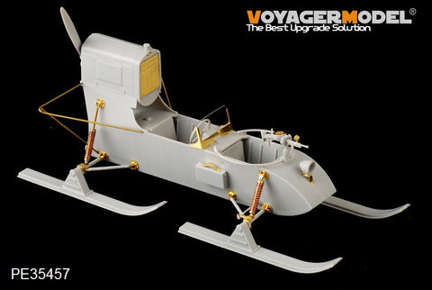 Voyager PE3557 World War II Soviet RF-8 / GAZ-98 combat sled upgraded metal etching