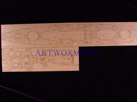 Artwox model wooden deck for Academy 14103 Admiral Graf Spee wooden deck AW10049