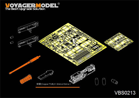 Voyager model metal etching sheet VBS0213 Israeli "Tyrone 5" medium machine gun group