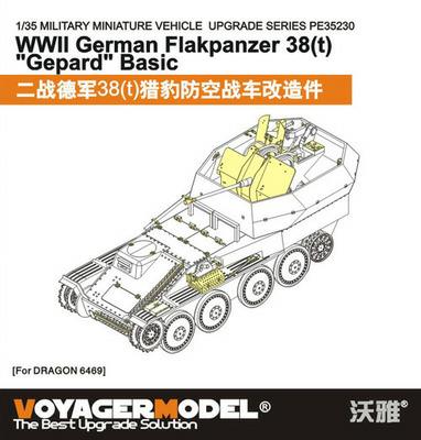 Voyager PE35230 World War II German 38 (T) Jaguar air defense vehicle foundation alteration etch