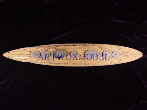 Artwox model wooden deck for ICM/S005 First World War German Border Governor Battleship Wood Deck AW10061