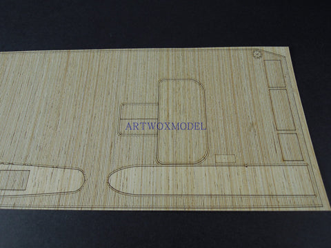 Artwox model wooden deck for Trumpeter 05608 US CV-2 Lexington Aircraft Carrier 1942 Wood Deck AW10119