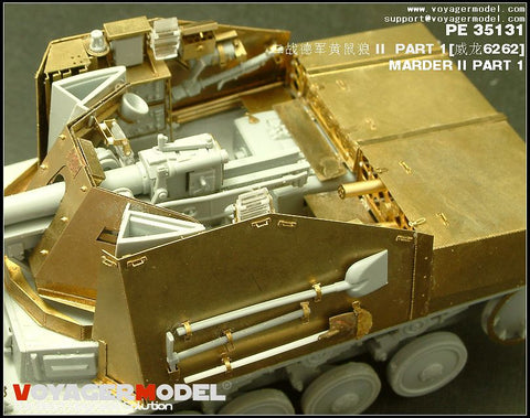 Voyager model metal etching sheet PE35131 mink ii self-propelled anti-tank gun metal etching part - 1 for upgrading