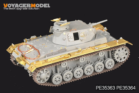 Voyager Model Metal Etching Sheet PE35364 3 chariot E-H/3 assault gun A-E type full structure fender metal etch