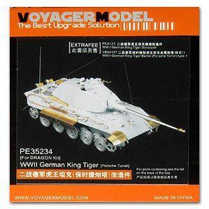Voyager PE35234 Metal etching parts for pre-upgrade of Tiger King heavy combat vehicles(for D/T)