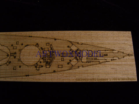 ARTWOX Tamiya 77502 World War II Rodney battleship wooden deck AW20051