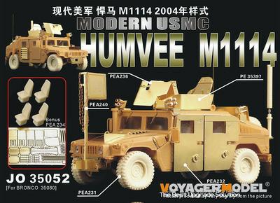 Voyager Model Metal Etching Sheet JO35052 M1114 Hummer plus armoured metal etching luxury luxury set