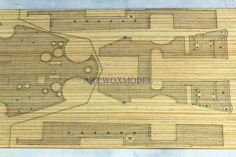 Artwox model wooden deck for trumpeter 03706 American "Iowa" battleship BB-61 wooden deck AW3007