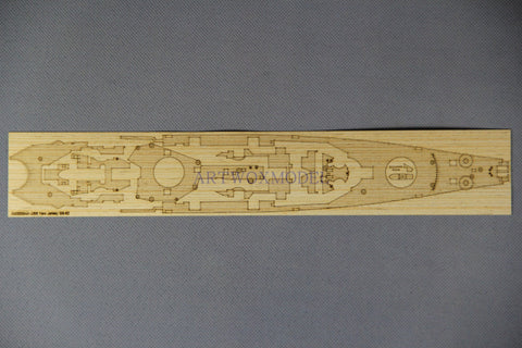 Artwox model wooden deck for tamiya 31614 new jersey b b - 62 battleship 3m covered paper wood deck PE am 20004a