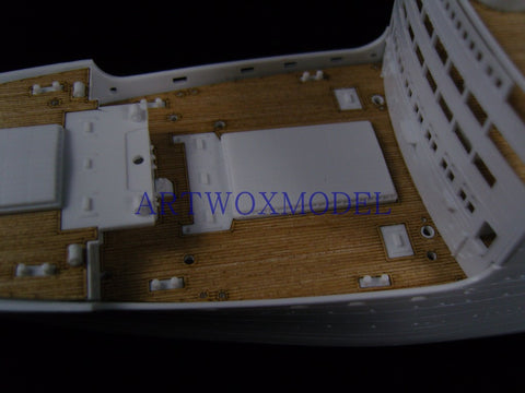 Artwox model wooden deck for Hasegawa 40028 Japan Glacier Maru Post Ship Wood Deck AW10048