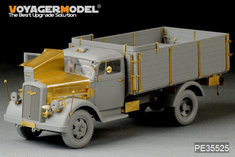 Voyager model metal etching sheet PE35525 Opel "lightning" 3 tons heavy truck deep cargo type metal etch (Dragon)