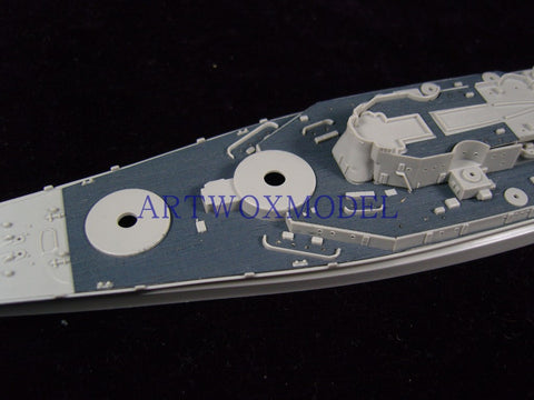 Artwox model wooden deck for Trumpeter 05760 U.S. Navy South Dakota BB-57 blue wood deck AW20030