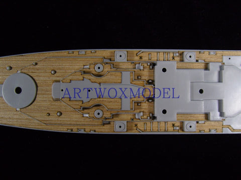Artwox model wooden deck for Trumpeter 05701 U.S . - attached Warship 1984 Wood Deck AW20048