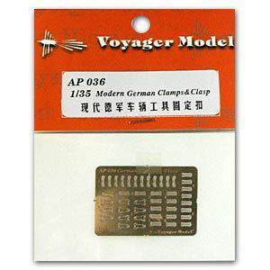 Voyager model metal etching sheet AP 036 modern german army armored vehicle on-board tool fixing latch metal etching piece