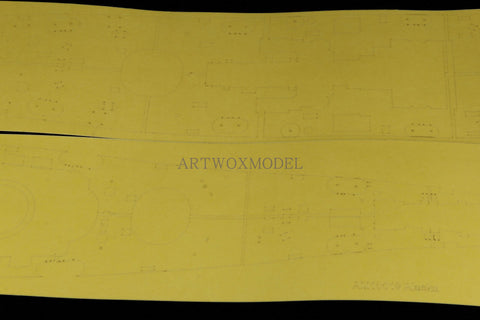 Artwox model wooden deck for hoby boss 86513 us Alaska wood deck PE 3m cover paper am 10019a