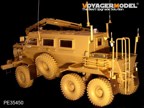 Voyager PE35450 "buffalo" 6X6 long range Minefield Detection System demining vehicle metal etching parts