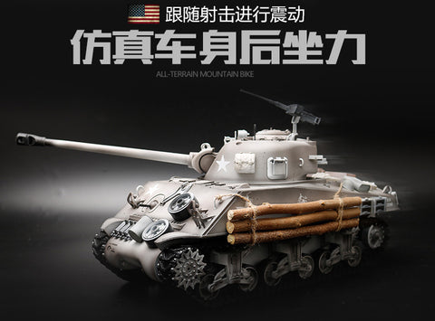 HengLong 1/16 full Simulation of World War II American M4A3 Sherman Model 2.4G remote controlled Metal Tank tracked vehicle