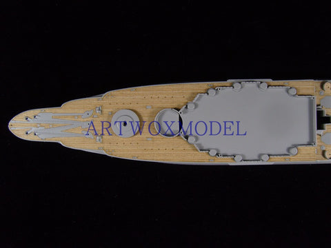 Artwox model wooden deck for Hobbyboss 86501 American BB-39 Arizona 1941 Wood Deck AW10060