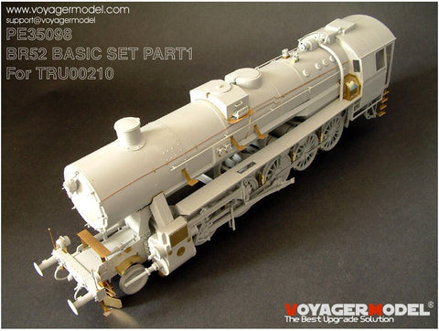 Voyager model metal etching sheet PE35098 Bavarian BR52 Steam Locomotive for basic Metal etching (1)