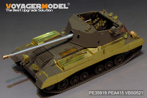 Voyager Model Metal Ealing Sheet PEA415 World War II British artillery self propelled anti tank gun side skirts and additional modifications