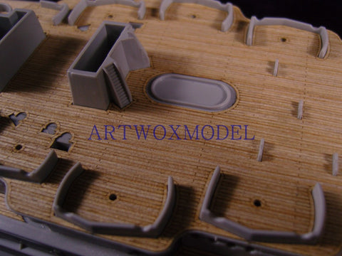 Artwox model wooden deck for Hobbyboss 86501 American BB-39 Arizona 1941 Wood Deck AW10060