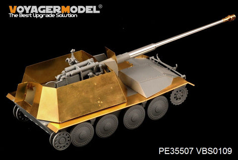 Voyager model metal etching sheet PE35507 General Purpose Weapons Vehicle PaK43 Anti-tank gun mounted upgrade metal etching pieces