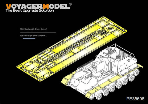 Voyager Model etching sheet PE 35696 Soviet SU-76 self-propelled anti-tank gun wing plate for metal etching