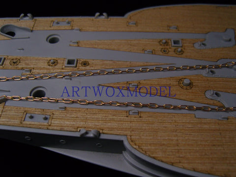 Artwox model wooden deck for trumpeter 03701 American Arizona battleship BB-39 1941 wooden deck AW30001