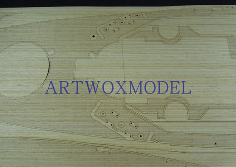 Artwox model wooden deck for trumpeter 03705 battleship b b - 63 wood deck aw 30004 Missouri