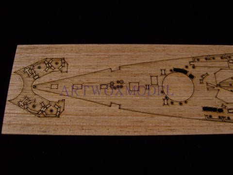 ARTWOXFujimi 420189 day naval battleship (full hull version) wooden deck AW20053