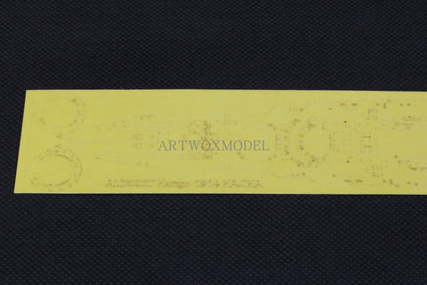 Artwox model wooden deck forKA JIKA KM 7001 Kongnuo battleship 19143M cover paper AM20027