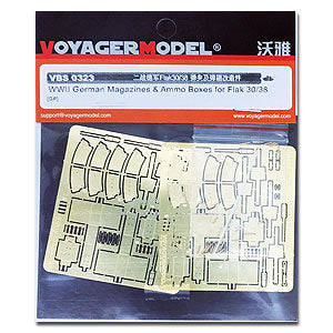 Voyager Model Metal Ealing Sheet VBS0323 World War II German Flak30/38 cartridge and cartridge Kit (GM)