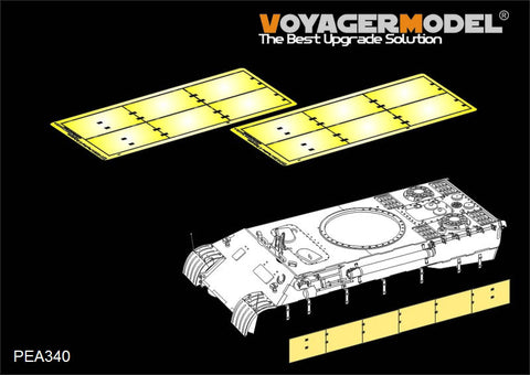 Voyager model metal etching sheet PEA340 World War II German Kursk leopard D A tank side skirt armor modification